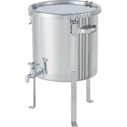 MONOVATE 蛇口付密閉容器平鋼脚付 25L ( CTH-W-FL-33 ) MONOVATE(株) 【メーカー取寄】