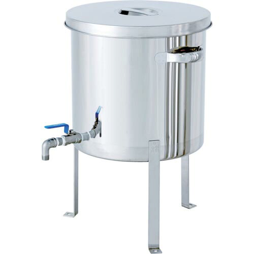 MONOVATE ボールバルブ付汎用容器平鋼脚付 25L ( STV-FL-33 ) MONOVATE(株) 【メーカー取寄】