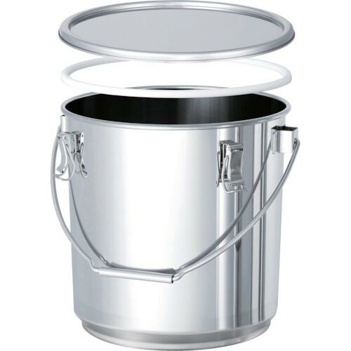 MONOVATE PTFEパッキン付テーパー型積み重ね式吊下げ容器 10L ( TP-CTB-STA-PTFE-24 ) MONOVATE(株) 【メーカー取寄】