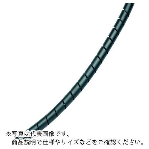 PANDUIT ( パンドウイット ) スパイラルラッピング ポリエチレン 耐候性黒 ( T19F-C0 )