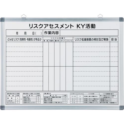 緑十字 ( 日本緑十字 ) 危なさ思いもうける自然作用表 危なさ価値判断 ホワイトボードタイプ RA-B 450×600 スチール写真 ( 376001 ) 花・ガーデン・DIY-その他