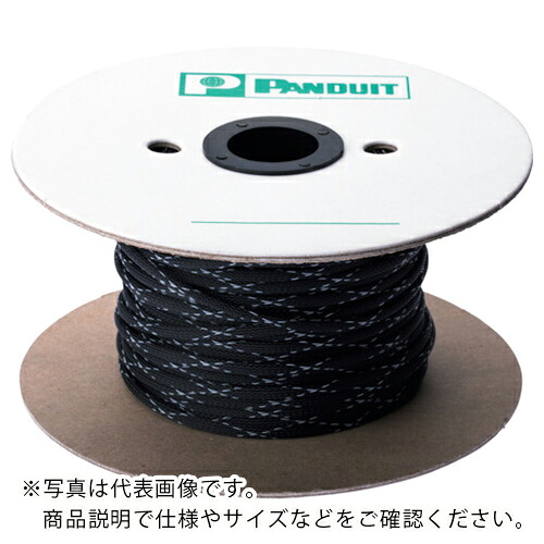 PANDUIT ( パンドウイット ) ネットチュ-ブ 難燃性タイプ 黒 最大束線外径φ54.0×長さ60.96m ( SE150PFR-TR0 )
