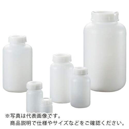 【SALE必要経費】サンプラ ( サンプラテック ) PE広口瓶 250mL (100本入) ( 02084C )