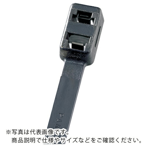 PANDUIT ( パンドウイット ) ダブルループ結束バンド 耐熱性黒 4.8×376×1.3 (1000本入) ( PLB4S-M30 )