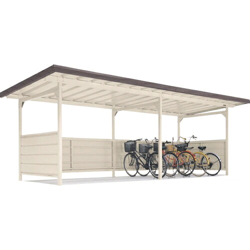 ヨドコウ ヨド自転車置場 YOKCー245 ブラウニー 基本棟 ( YOKC-245BN-1-1X1 )