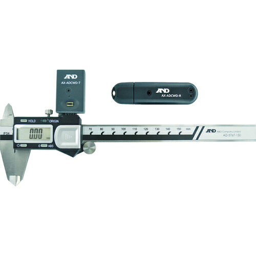 A＆D ( エー・アンド・デイ ) ワイヤレス デジタルノギス（送・受信機付属セット） ( AD-5767-150S )｜Orange Tool Tokiwa