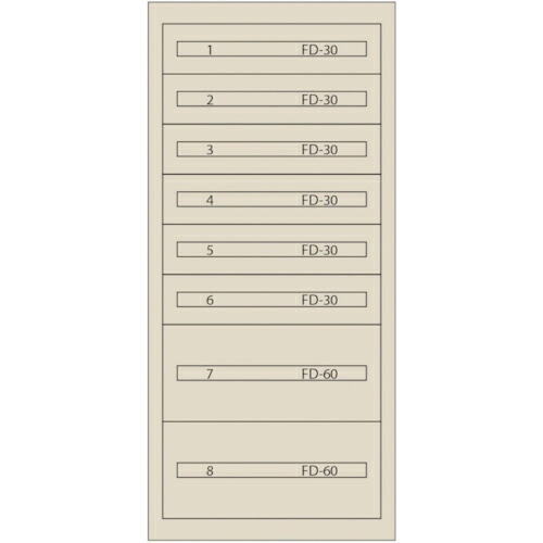 Vidmar ( ムラテックKDS ) ファインキャビネットFC-300E-IV(塗装色:アイボリー) ( FC-300E-IV ｱｲﾎﾞﾘｰ )