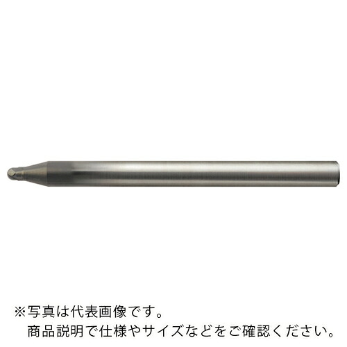 ユニオンツール 超硬合金・硬脆材加工用2枚刃ハイグレードボールエンドミル R0.15×刃長0.21×シャンク径4×全長50 ( UDCBF2003-0021 (224-5030) ) ユニオンツール(株)