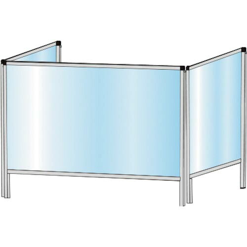 TOKISEI ( 不易流行精工 ) パーテーションスタンド三面印字機600X900 (塩ビ遣りかた) ( HBP3F600X900E ) 【製造業者取寄】