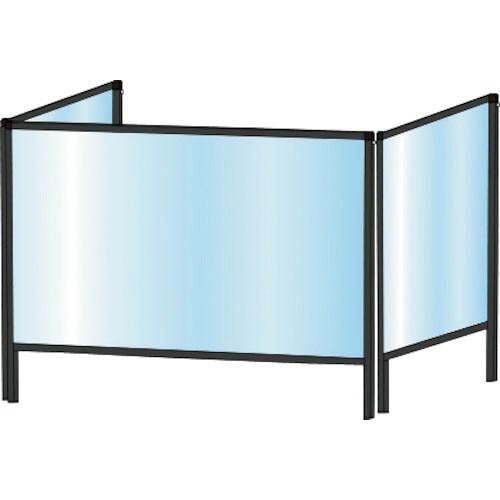 【SALE必要経費】TOKISEI ( 不易流行精工 ) ブラックパーテーションスタンド三面印字機600X900 ( BHBP3F600X900 ) 不易流行精工(株)
