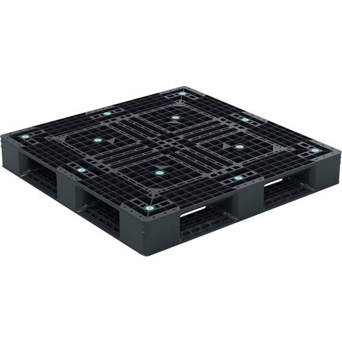 サンコー ( 三甲 ) リサイクルプラスチックパレット 812331 D4-1111-16 ブラック ( 81233100BKRCP ) 三甲(株) 【メーカー取寄】