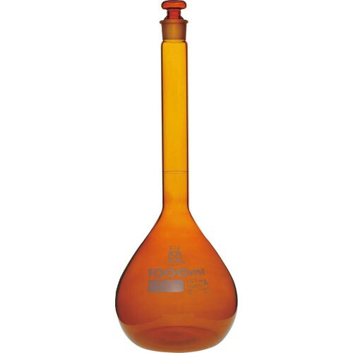 SIBATA ( 柴田科学 ) メスフラスコ スーパーグレード 茶褐色 1000mL ( 020070-1000 )