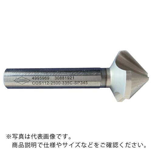 MAPAL ( マパール ) MEGA-Countersink(COS112) 不等分割 3枚刃 フラット付きシャンク ( COS112-2500-335C-SP345 ) マパール(株)
