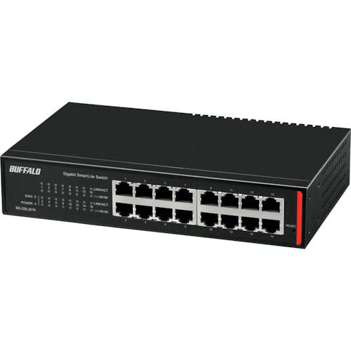 BUFFALO ( バッファロー ) 法人向け Giga対応 Layer2 スマートLiteスイッチ 16ポート ( BS-GSL2016 ) 27,476円