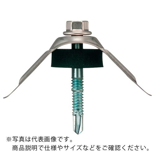 WAKAI ( 若井産業 ) ダンバ 波座セット スレート小波用 ステンキャップ 5X35 (100本入) ( 6935SCC ) 若井産業(株) 【メーカー取寄】