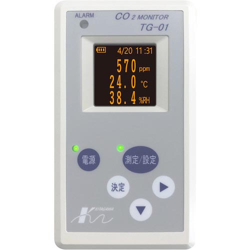 光明理化学 ( 光明理化学工業 ) 二酸化炭素モニター ( TG-01 ) 光明理化学工業(株) 【メーカー取寄】 43,958円
