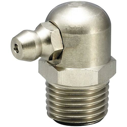 FLOBAL ( 流通バル ) SUSグリースニップルC型 U1/4×28 33100308 ( NGC-0228S ) 【100個仕掛ける】 【製造業者取寄】