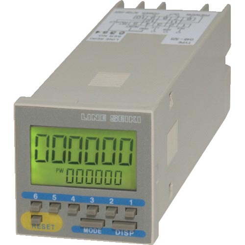 LINE ( ライン精機 ) 電子プリセットカウンタ ６桁 ＡＣ１００～２４０Ｖ ( G48-315N )