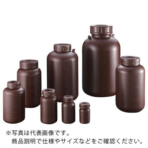 サンプラ ( サンプラテック ) PE広口遮光瓶 3L (30本入) ( 02915C ) (株)サンプラテック 【メーカー取寄】