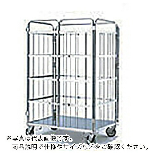【SALE必要経費】テックサス ロールボックス観音扉遣りかた 950x800 スチール写真φ150天然ゴム車 ( MCK-3E (ｶﾝﾉﾝﾄﾋﾞﾗｼﾖｳ) ) (株)テックサス