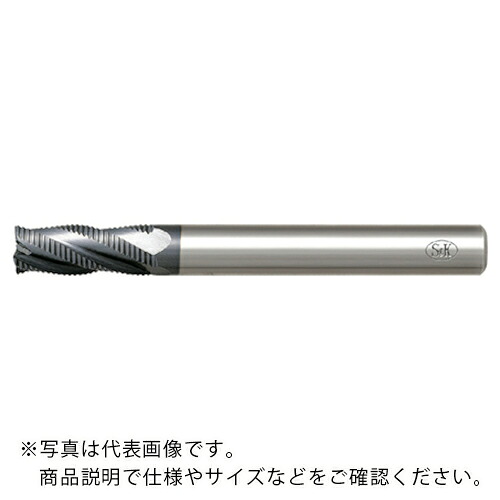 S＆K ( 三興製作所 ) S上塗り ハイスラフィングエンドミル ファインピッチショート刃 ( S-FPAS42 ) 【製造会社取寄】