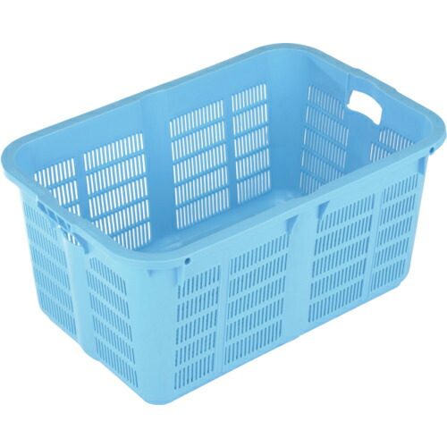 RISU ( 岐阜プラスチック工業 ) メッシュコンテナ 129945 プラスケットNo.800本体79Lブルー金具なし 青 ( NO-800 B )