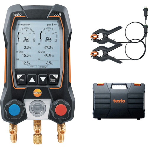 TESTO ( テストー ) デジタルマニホールド testo 550s ベーシックセット ( 0564 5501 55 )