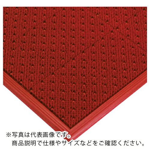 ミヅシマ ( ミヅシマ工業 ) エルバーマット 別注 枠付き レッド ( 4020630 ) ミヅシマ工業(株) 【メーカー取寄】