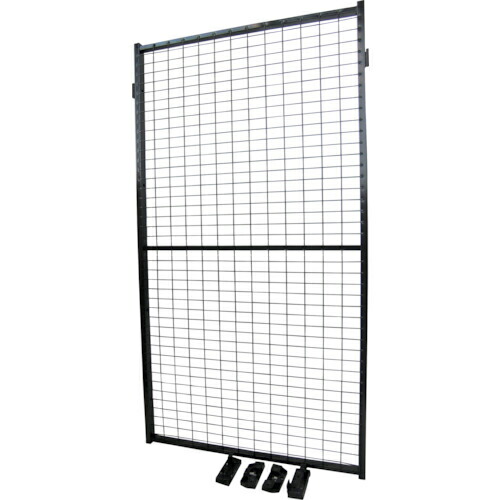 AXELENT ( アクセレント ) 安全柵エックスガード メッシュパネル 高さ1300mm 幅1500mm 色ブラック 取付金具付 ( W322-130150 )