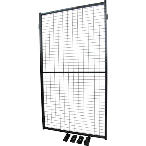 AXELENT ( アクセレント ) 安全柵エックスガード メッシュパネル 高さ1900mm 幅1500mm 色ブラック取付金具付 ( W322-190150 )