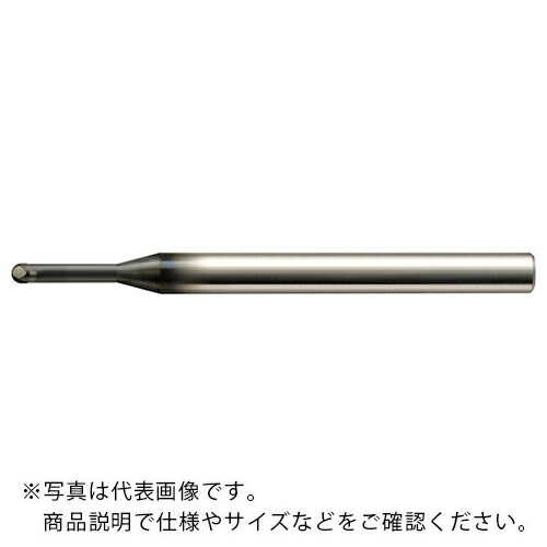 ユニオンツール 超硬合金・硬脆材加工用ロングネックボールR0.5×有効長1.5×刃長0.7×首径0.975×全長50 ( UDCLBH2010-0150 (230-5008) ) ユニオンツール(株)