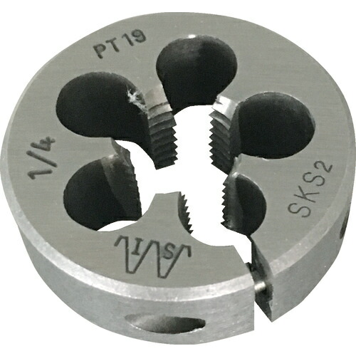 【SALE価格】IS ( イシハシ精工 ) 管用ねじ切り丸ダイス PTねじ 38径 1/4PT ( IS-RD-38-PT014 )