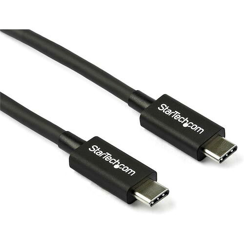StarTech Thunderbolt 3 ケーブル/80cm/USB-C, DP互換/40Gbps/ブラック ( TBLT34MM80CM )