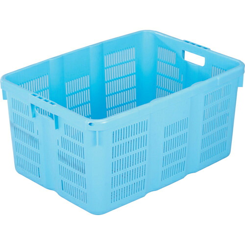 RISU ( 岐阜プラスチック工業 ) メッシュコンテナ 130026 プラスケットNo.900本体93Lブルー金具なし 青 ( NO-900 B )