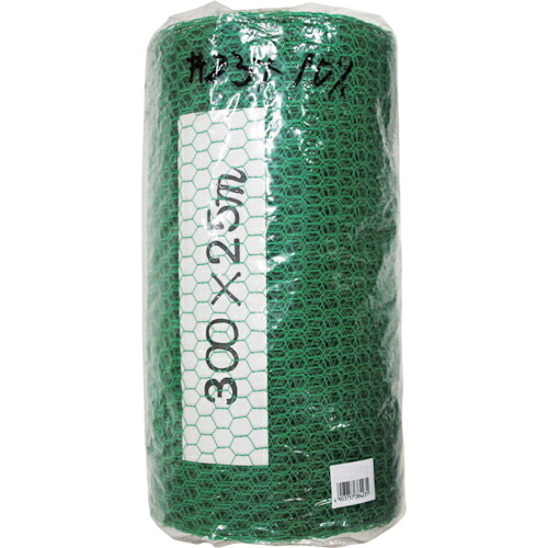 WAKI ( 和気産業 ) 金網カラ-亀甲 23X10X300X25M グリ-ン ( 102163200 ) 和気産業(株) 【メーカー取寄】