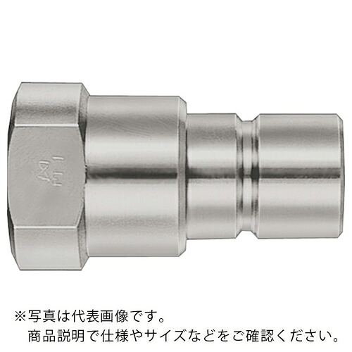 日東 ( 日東工器 ) S210カプラ 高圧用相手側取付サイズR1耐圧力(MPa)31(02363) ( S210-8P SUS FKM )