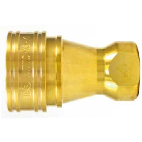 日東 ( 日東工器 ) SPカプラ タイプA 真ちゅう製 ふっ素ゴムFKM X-100(07920) ( 8S-A BRASS FKM )