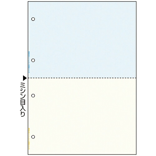 HISAGO ( ヒサゴ ) FSC(R)公証 マルチ印刷者帳票 A4 色つや 2面 4穴 ( FSC2011W ) 【製造業者取寄】