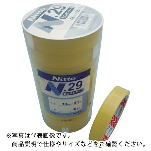 日東電工BM ( 日東電工ベースマテリアル ) セロハンテープ No.29NEW 24mm×35m(5巻入) ( NO29-24 ) 【30Pkセット】 【メーカー取寄】