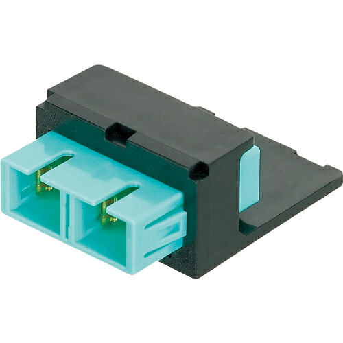 PANDUIT ( パンドウイット ) 光ファイバーSCアダプタモジュール デュプレックス OM4 ( CMDAQSCZBL ) 【10個セット】