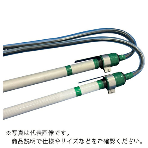 加島 薬液用投込みヒータ(SUS) φ38×660 200V 3Kw 吊りひも1.5M ( ST38660-3 ) 【製造会社取寄】