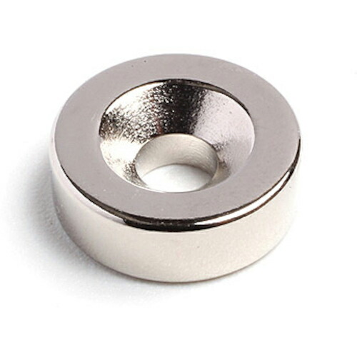 二六製作所 ネオジム Φ25×10-M6皿穴(N40) 皿ボルト付 ( NE673 ) (株)二六製作所 【メーカー取寄】