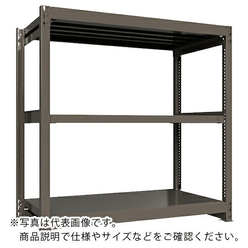 ICHIMAI ( HIKARI製作所 ) 重量ボルトレスラック 段荷重1000Kg H1500×W1500×D750 天地3段 単体グレー ( TH1000-557T3 ) HIKARI製作所(株) 【メーカー取寄】