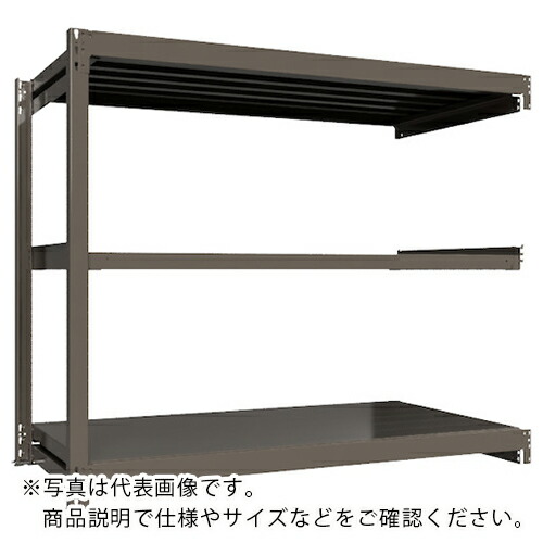 ICHIMAI ( HIKARI製作所 ) 重量ボルトレスラック 段荷重1000Kg H1500×W1800×D900 天地3段 連結グレー ( TH1000-569R3 ) HIKARI製作所(株) 【メーカー取寄】