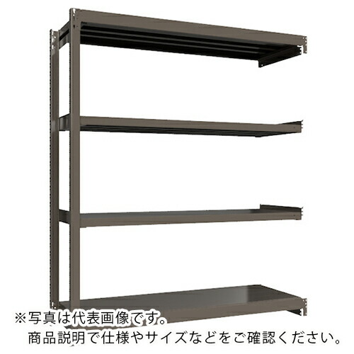 【SALE必要経費】ICHIMAI ( HIKARI製造所 ) 掛け目ボルトレスラック 段掛け目1000Kg H2100×W1800×D600 全ての存在4段 繋ぎ合わせる薄墨色 ( TH1000-766R4 ) HIKARI製造所(株)