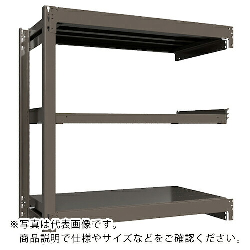 ICHIMAI ( HIKARI製造所 ) 掛け目ボルトレスラック 段掛け目1000Kg H1200×W1200×D600 全ての存在3段 繋ぎ合わせる薄墨色 ( TH1000-446R3 ) 【製造会社取寄】