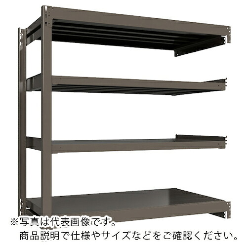 ICHIMAI ( HIKARI製造所 ) 掛け目ボルトレスラック 段掛け目1000Kg H1500×W1500×D750 全ての存在4段 継ぎ合わせる薄墨色 ( TH1000-557R4 ) 【製造業者取寄】