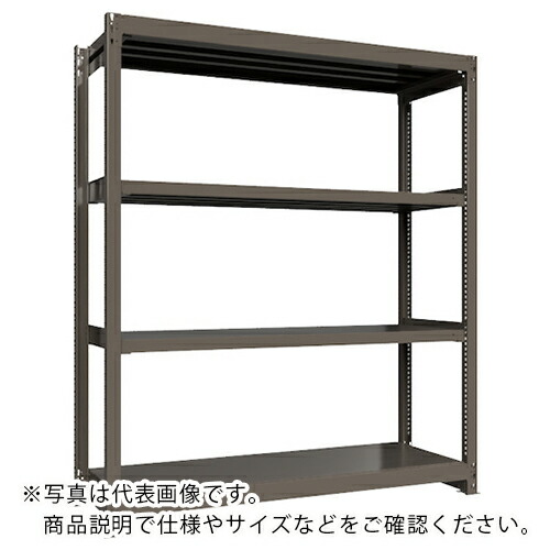 ICHIMAI ( HIKARI製作所 ) 重量ボルトレスラック 段荷重1000Kg H2100×W1800×D600 天地4段 単体グレー ( TH1000-766T4 ) HIKARI製作所(株) 【メーカー取寄】