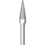 ナカニシ ロング立て坑超硬截断機 テーパー型 ダブルとり捨てる φ9.5×27×軸φ6 14° ( 26652 )