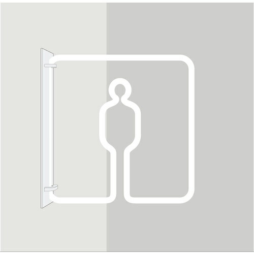 【SALE必要経費】グリーンクロス ツケレルン 3Wayピクトサイン(御坊っちゃん室内用便器01) 白 ( 6300034820 ) (株)グリーンクロス